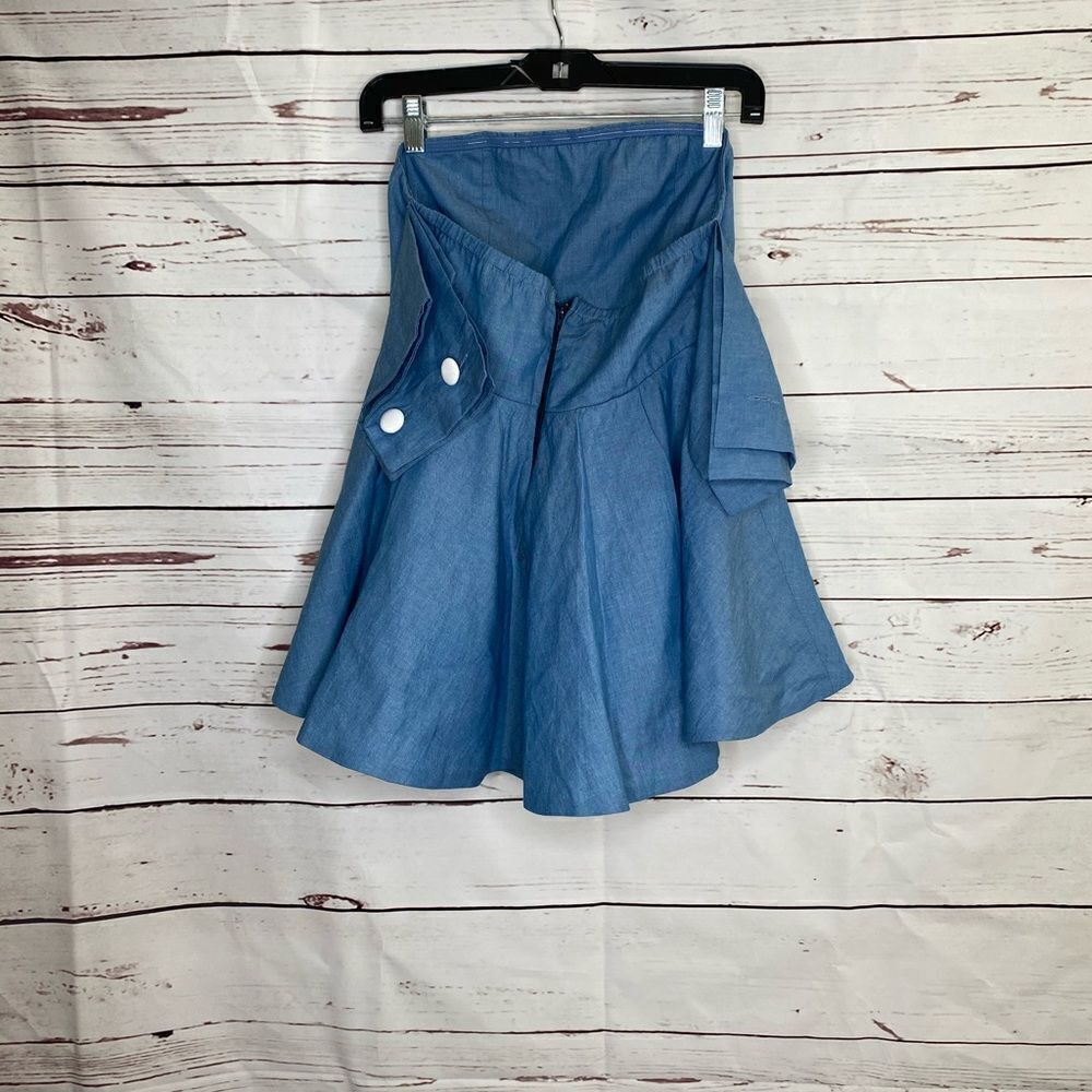 Do + Be Flowing Strapless Top - Picture 4 of 5